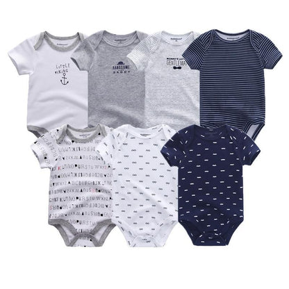 Newborn Baby Rompers 7-Piece Set