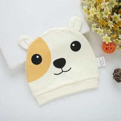 Modern Cotton Printed Baby Sleeping Hats for Girls