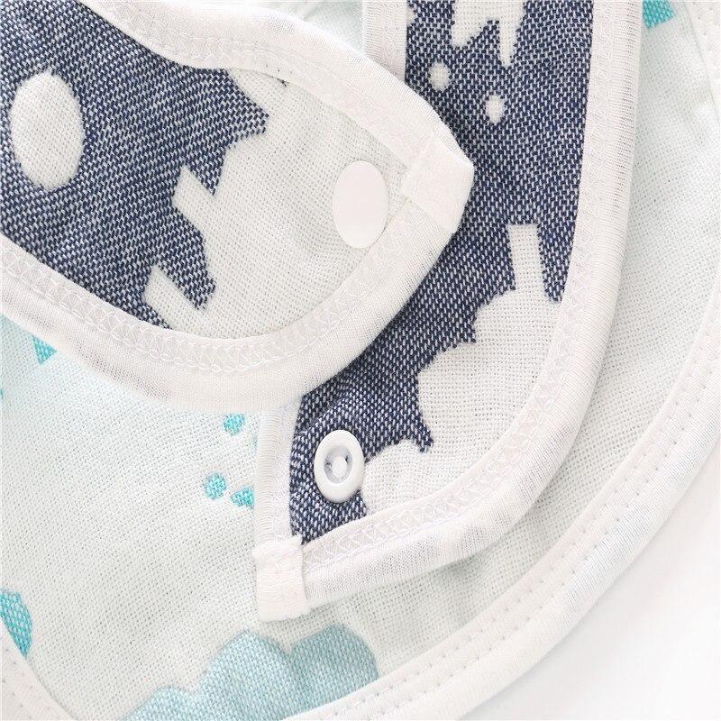 6-Layer 100% Cotton Gauze Baby Bibs
