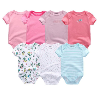 Newborn Baby Rompers 7-Piece Set