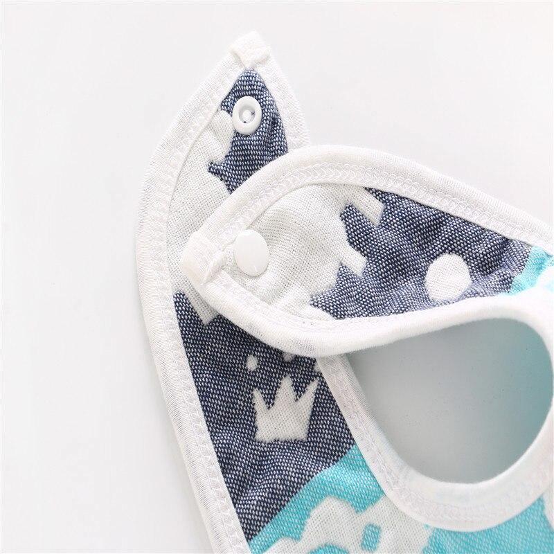 6-Layer 100% Cotton Gauze Baby Bibs