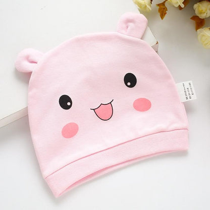Modern Cotton Printed Baby Sleeping Hats for Girls