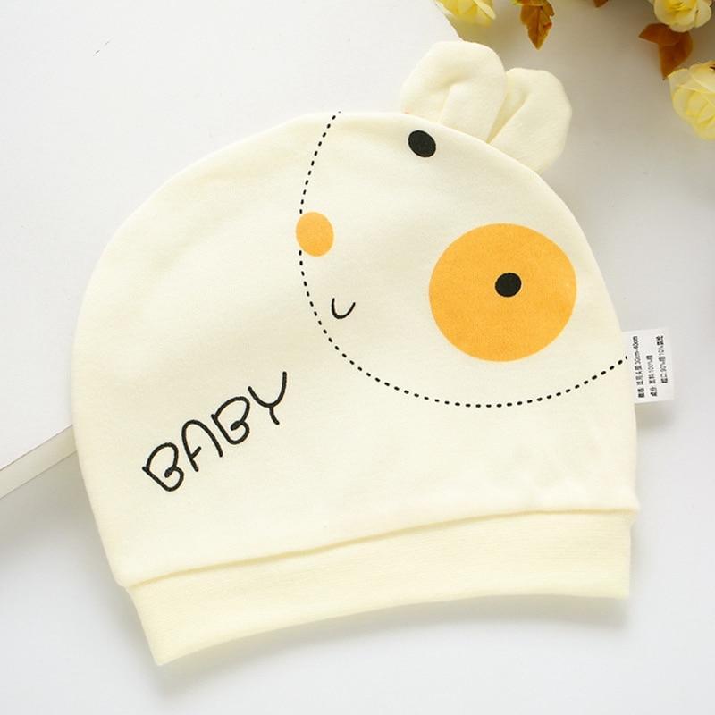 Modern Cotton Printed Baby Sleeping Hats for Girls