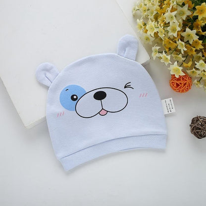 Modern Cotton Printed Baby Sleeping Hats for Girls
