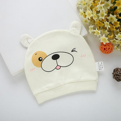 Modern Cotton Printed Baby Sleeping Hats for Girls