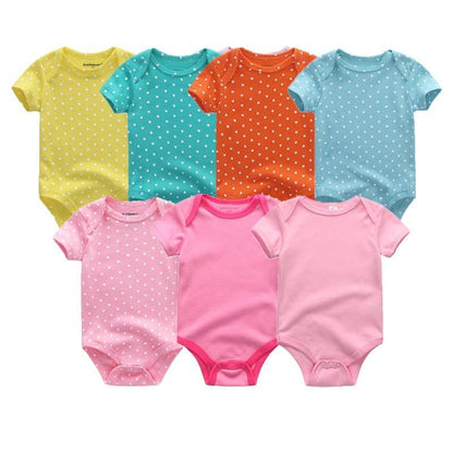 Newborn Baby Rompers 7-Piece Set