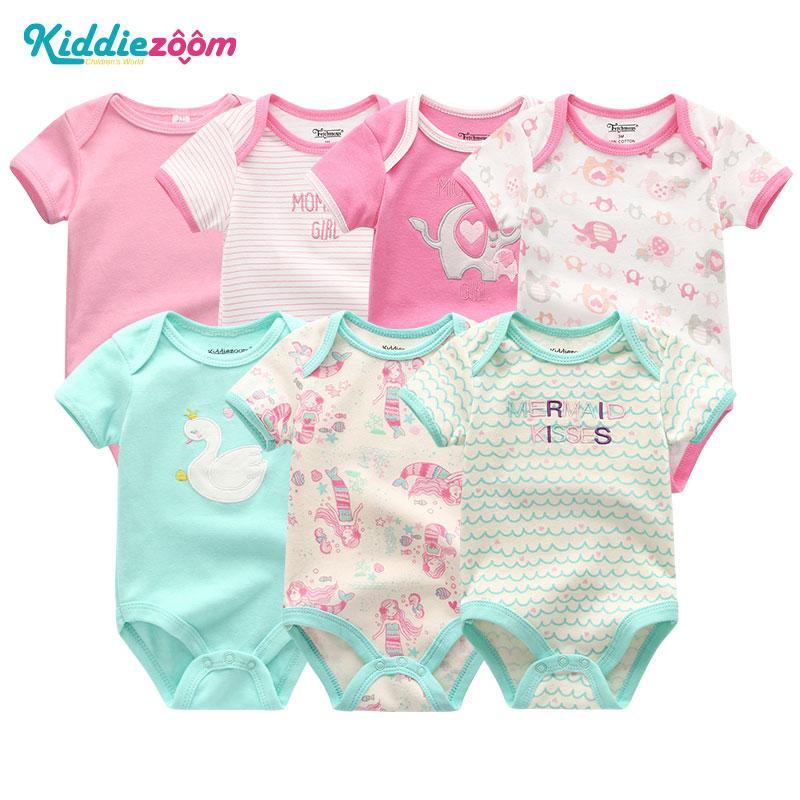 Newborn Baby Rompers 7-Piece Set