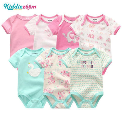 Newborn Baby Rompers 7-Piece Set