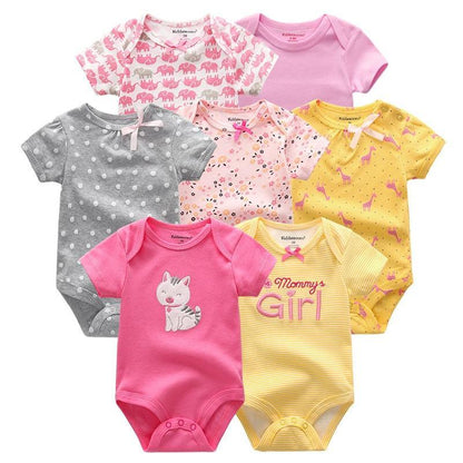 Newborn Baby Rompers 7-Piece Set