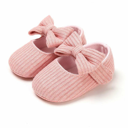Baby Girl First Walker Soft Sole Bowknot Shoes