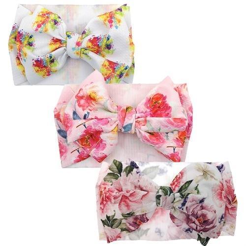 Handmade Luxury 3-Piece Baby Girl Headband