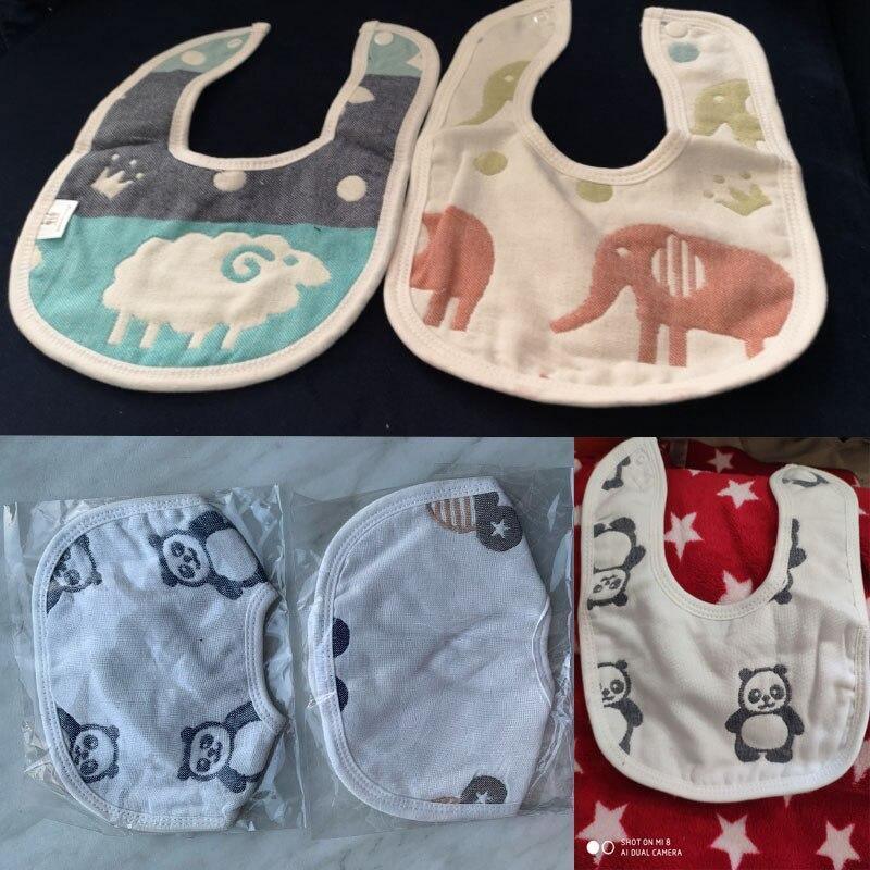 6-Layer 100% Cotton Gauze Baby Bibs