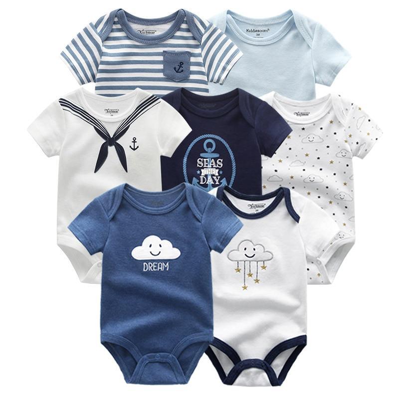 Newborn Baby Rompers 7-Piece Set
