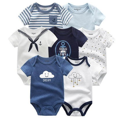 Newborn Baby Rompers 7-Piece Set