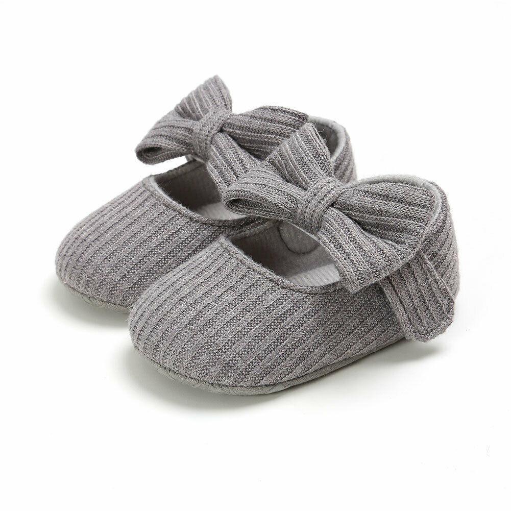 Baby Girl First Walker Soft Sole Bowknot Shoes