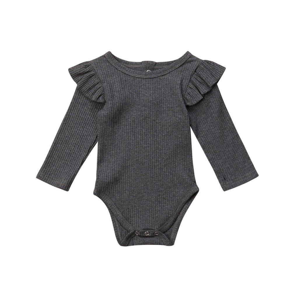 Princess Long Sleeve Baby Girl Romper – Cotton Jumpsuit (3–24 Months)