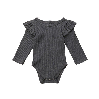Princess Long Sleeve Baby Girl Romper – Cotton Jumpsuit (3–24 Months)