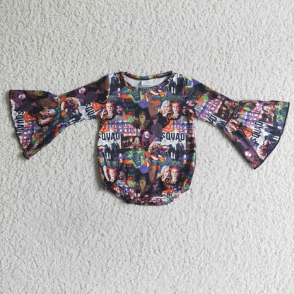 Long sleeve witches baby kids Halloween romper