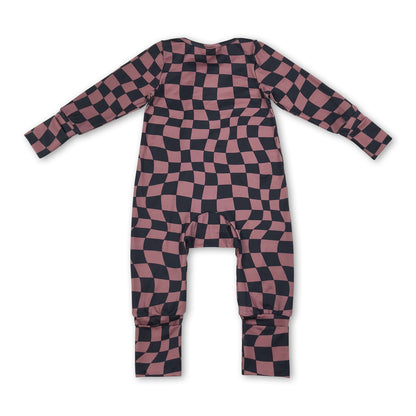 Long sleeves baby boy fall zipper romper
