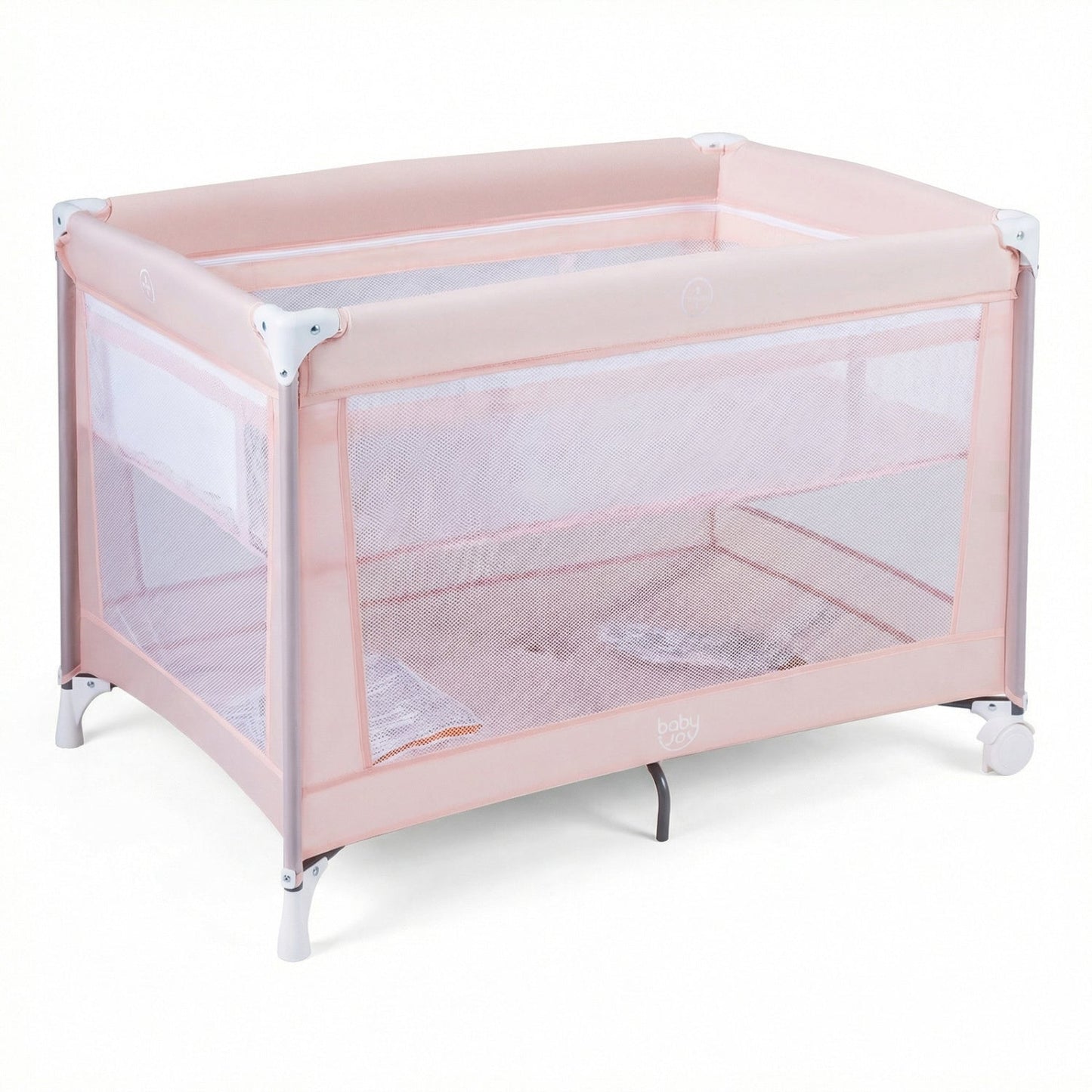 Portable Baby Playard Folding Travel Crib with Soft Mattress
