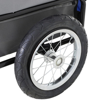 2-in-1, 3 Wheel Pet Jogging Stroller Bike Trailer