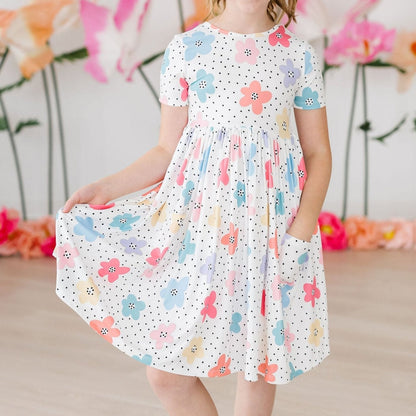 Dots & Daisies S/S Pocket Twirl Dress