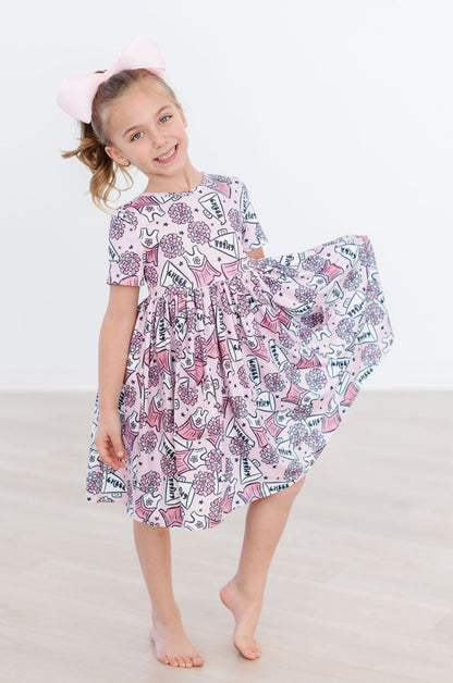 SALE Cheer S/S Pocket Twirl Dress