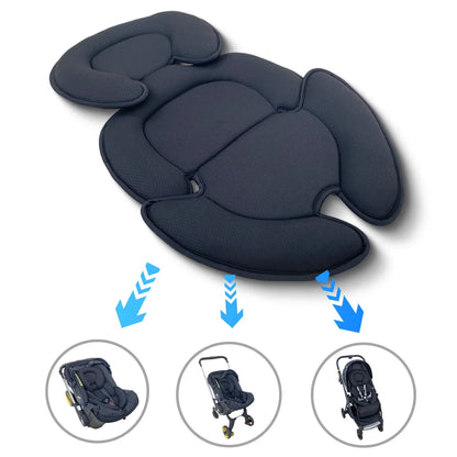 Universal Baby Stroller Seat Cushion & Head Support Pillow