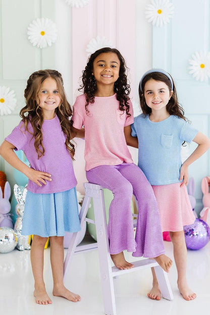 SALE Sky Blue Scrunchy Twirl Skort