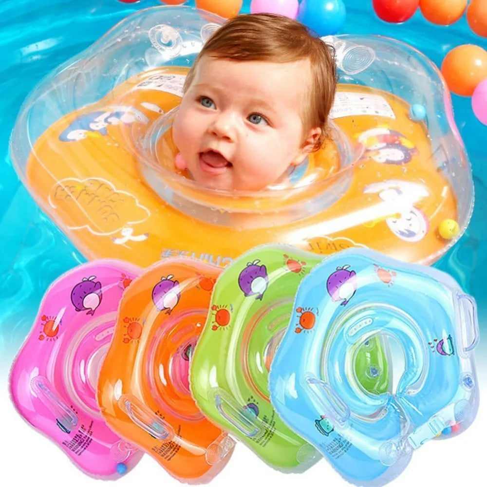 Inflatable Flamingo Baby Neck Float Ring