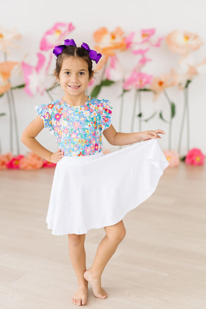 White Twirl Skort