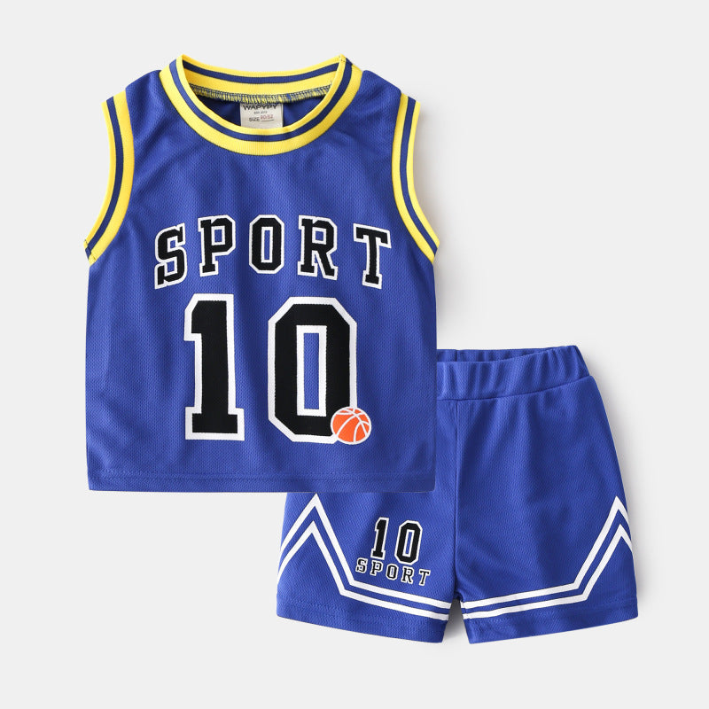 Basketball Two-Piece Summer Outfit Set