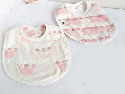 6-Layer 100% Cotton Gauze Baby Bibs