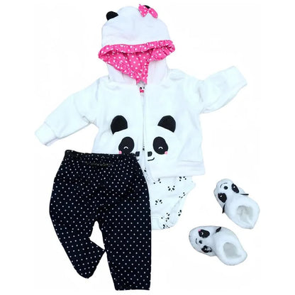 Reborn Doll Clothes Outfit Set – Fits 50–55cm Newborn Dolls (0–3 Month Size)