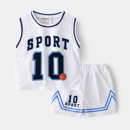 Basketball Two-Piece Summer Outfit Set