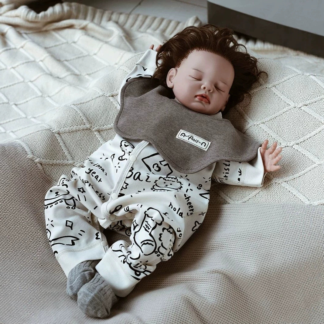 Spring And Autumn Pure Cotton Baby Onesie