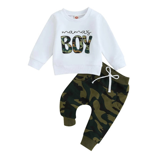 Boys Fall 2-Piece Sweatshirt & Sweatpants Set