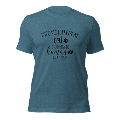 Promoted from Cat Grandma to Human Grandma T-Shirt